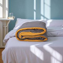 Yellow Combo of SwitchOff Comforter and  SwitchOff Mush Pillow (Free Travel Neckband)